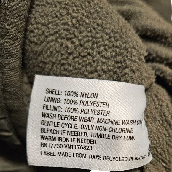 Cat & Jack Army Green Hooded Puffer Coat  Boys 18 Months - Picture 6 of 6